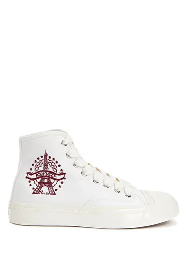 Hoshi Krem Kadın Kanvas Sneaker