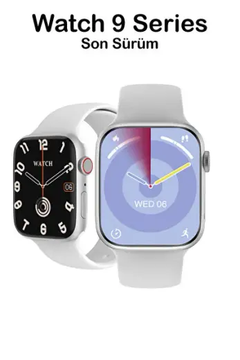 Akıllı Saat Watch 9 Pro Plus Amoled Ekran Kulaklık Bağlantılı Ses Kayıt 2GB Hafıza 45 mm Son Sürüm