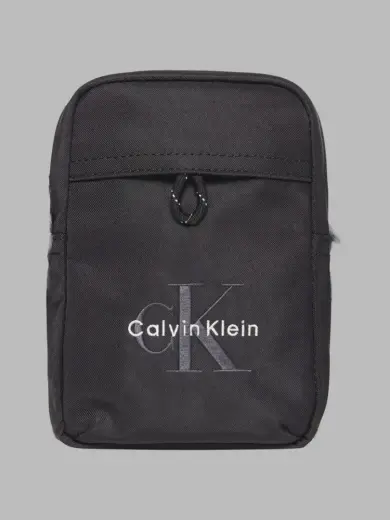 Erkek Bold Logo Naylon Çapraz Çanta