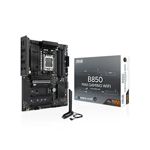 ASUS B850 MAX GAMING WIFI AM5 DDR5 Micro ATX Anakart