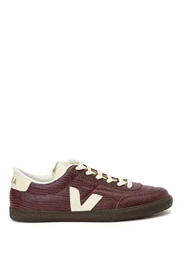Panenka Bordo Kadın Deri Sneaker