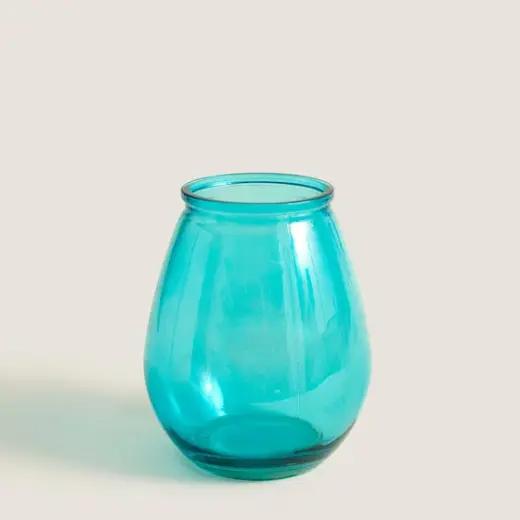 Aqua Cam Yumurta Vazo Küçük Boy Natural