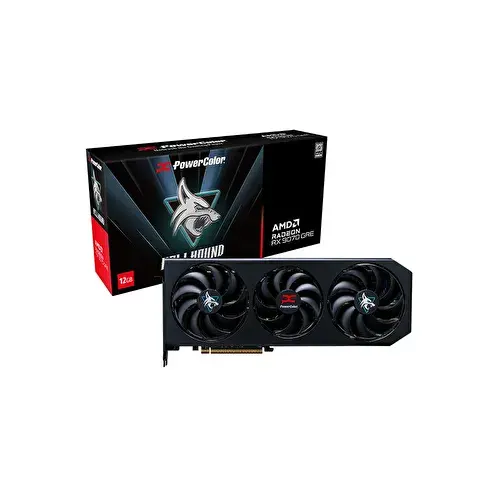 PowerColor Hellhound RX9070GRE 12G-L/OC 12 GB 192Bit GDDR6 Ekran Kartı
