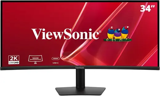 ViewSonic VA3420C-2 34 inç UWQHD Kavisli Monitör, 3440x1440, 120Hz, USB-C 96W, HDR10, 1500R, VA Panel