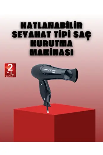 Katlanabilir Taşınabilir Saç Kurutma Makinesi Seyahat Tipi