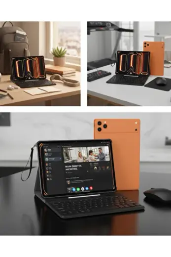 Tablet PC Klavyeli Set Geniş Ekran Yüksek Depolama ve Android Sistem - LSNTKN-RS4937