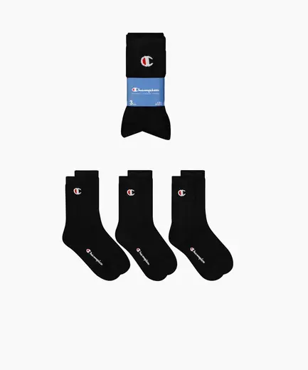 Champion Nos Socks Crew Socks 3lü Paket