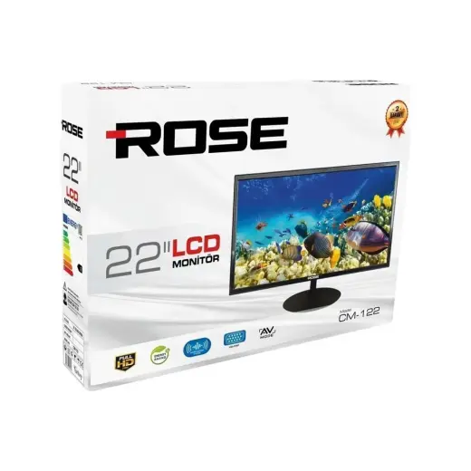 Rose Ekran-122 22" 55 Ekran HD Ready LCD TV 1366 x 768 Çözünürlük ile LED Ekran