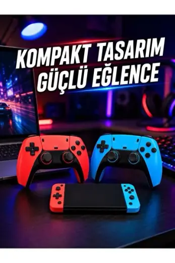 Kablosuz Retro Oyun Konsolu HDMI TV Bağlantılı Çift Gamepad Seti