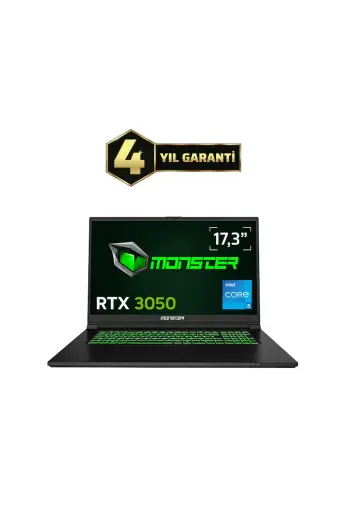 Monster Abra A7 V15.5.4 Intel Core i5 13500H 16 GB 1 TB RTX 3050 FreeDos 17,3" 144 Hz Oyun Bilgisayarı
