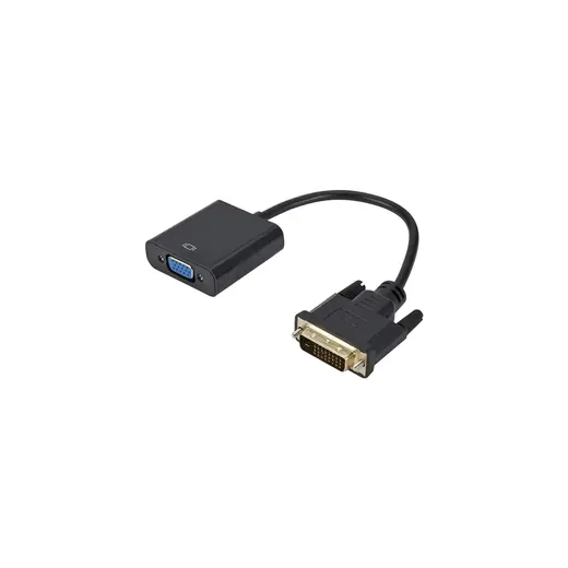 Alfais 4778 DVI-D - VGA Aktif Çevirici Adaptör Kablosu 24+1 Siyah Uyumlu Cihazlar için