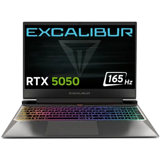 Casper Excalibur G870 i7-13620H 32 GB 2 TB 8 GB RTX5050 165HZ 15.6" Freedos Gaming Laptop G870.1362-DX50X-C