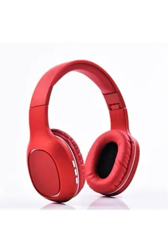 Kırmızı Bluetooth Kulaklık Wireless Mikrofonlu Sd/aux Bt-1608