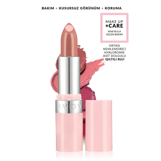 Avon Make Up +Care Hydramatic Işıltılı Ruj Soft Nude
