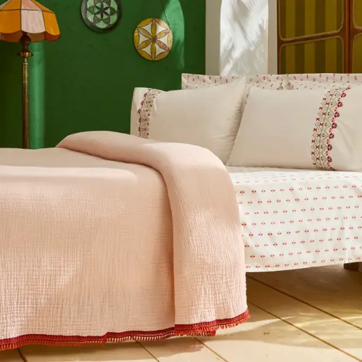 Karaca Home Vion %100 Pamuk Nish Set Çift Kişilik Pike Takımı Multicolour