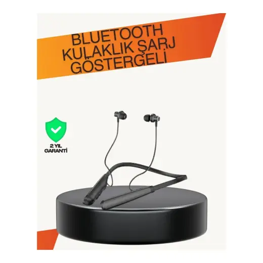 Aslanoğlu Store Mey Ithalat® Y12 Bluetooth Kablosuz Kulaklık LCD Pil Ekranı, Kompozit Diyafram, Dokunmatik Panel