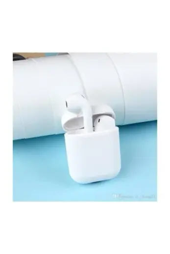 J-64 Inpods I12 Beyaz Inpods12 Makaron Bluetooth Kulaklık Mat Renkler Dokunmatik Beyaz