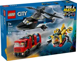 60462 LEGO® City Helikopter, İtfaiye Kamyonu ve Denizaltı Karışımı 2