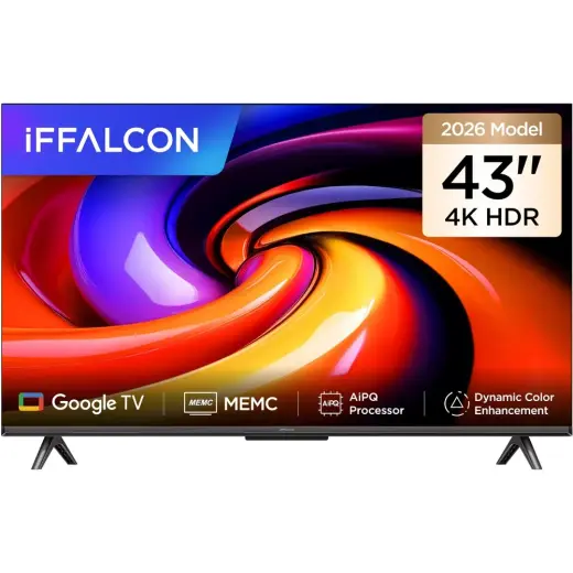 1001 43U65 43 Inç Smart Tv 4K UHD Hdr 10 Gaming Google Tv, Dinamik Renk Geliştirme, Dolby Audio, Memc,