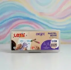 Let`s Pastel Boya 18 Renk Plastik Çantalı
