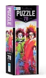 Blue Focus Two Clowns 78 Parça Puzzle