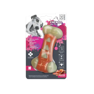 M-Pets Chewbo Tribone Pastırma Aromalı Köpek Kemik Oyuncağı 14x6x3,5cm
