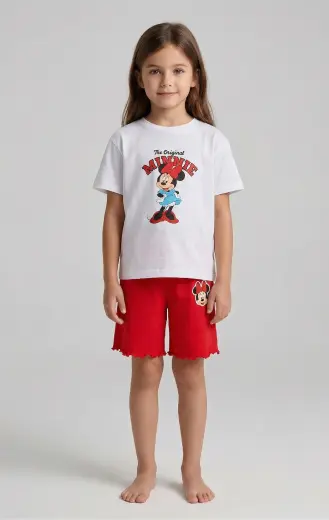 Minnie tişört ve şort takım