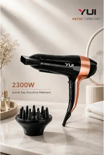 Kb700 Turbo Dry 2300 W Iyonik 2 Kademeli Saç Kurutma Makinesi