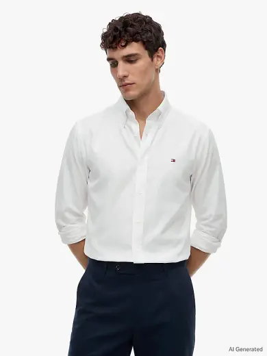 Erkek Oxford Solid Gömlek