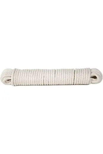 ylz shop Koch Industries 5620727 Pamuk Örgülü Çamaşır İpi, 17,5 cm x 200-metre, Beyaz 530695