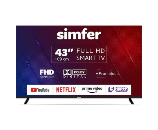 Simfer 43SFSA4B Full HD 43" 109 Ekran Uydu Alıcılı Android Smart LED TV
