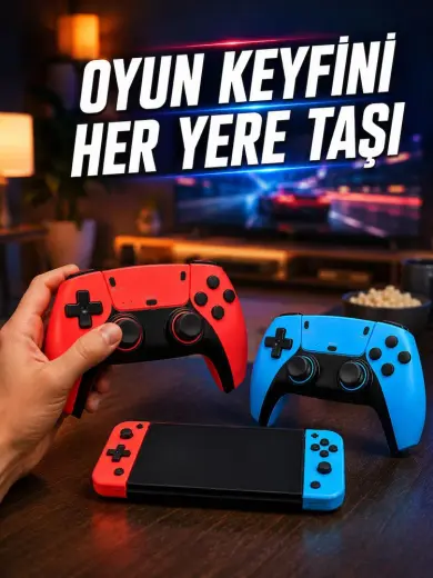 Mini Oyun Konsolu Çift Kablosuz Kontrolcü Hdmı Bağlantılı Oyun Cihazı -MİRAYLİFE