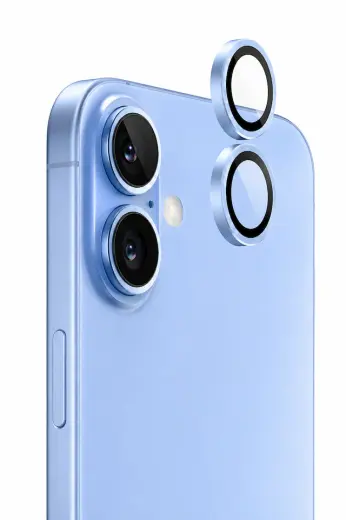 Apple iPhone 17 Uyumlu Kamera Lens Koruyucu Sis Mavisi