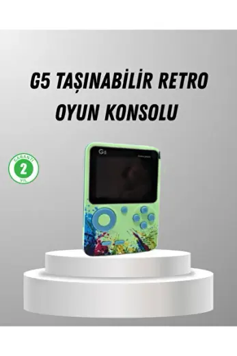 500 Oyunlu G5 Retro Mini Oyun Konsolu 3 İnç Ekran ve TV Desteği - Lisinya