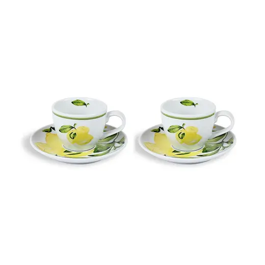 Fern&Co Citrus Collection Porselen 2 Li Türk Kahvesi Seti /hediye Kutulu