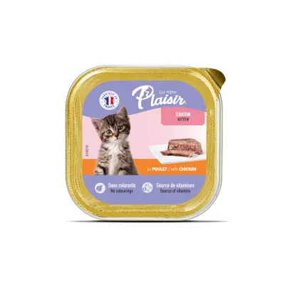 Plaisir Ezme Tavuklu Yavru Kedi Konservesi 100gr