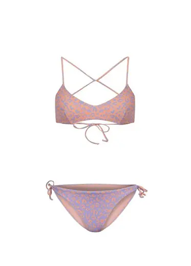 Elda Somon Leopar Desenli Bikini Takımı