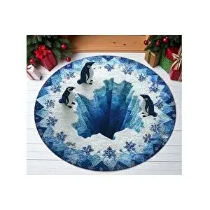 Vivense Kutup Penguenleri̇ Dokuma Taban Hali, 553 Yng, 100x100 Cm