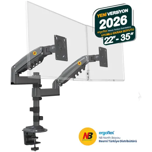 Nb North Bayou North Bayou NB H180 Amortisörlü Profosyonel 22-35 inch Monitör Standı 2026 Versiyon