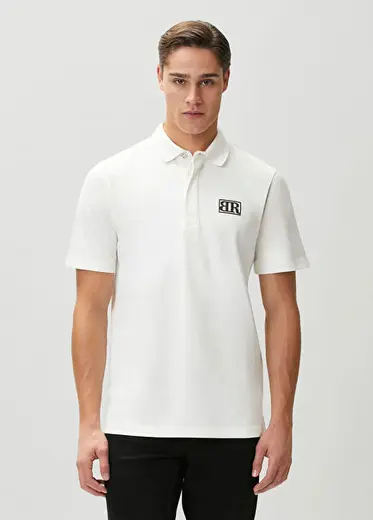 Beyaz Polo Yaka T-shirt