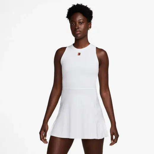 Nike Court Slam Kadın Beyaz Tenis Elbise