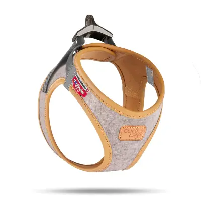Curli Alpıne Clasp Vest Harness Köpek Tasması 30x35cm (Gri) [2XS]