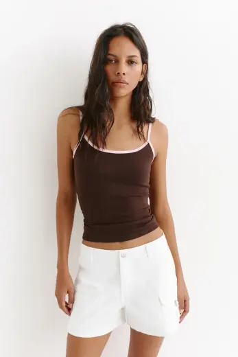 Relaxed fit kargo bermuda