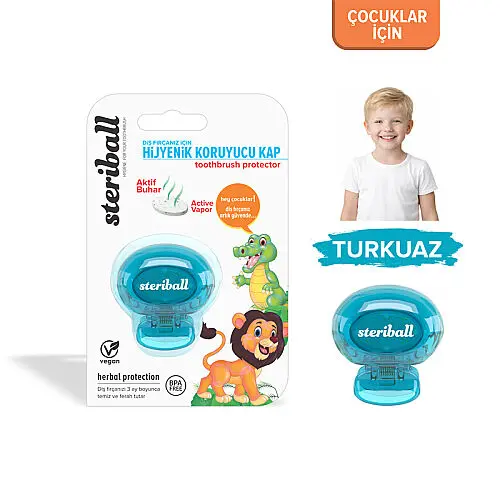 Steriball Hijyenik Diş Fırçası Koruma Kabı - Aslan