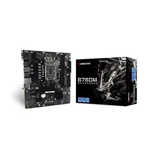 Biostar B760MX2-E DDR4 4400MHz 1700p mATX Anakart