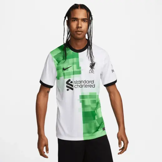 Nike Liverpool FC 2023/24 Erkek Beyaz Deplasman Forması
