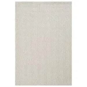 Cool Halı Milano 665 Krem Hasır Halı Kilim Salon Mutfak Koridor Kesme Yolluk Dokuma Makine Halısı 80x200 cm