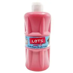Lets Akrilik Boya 500 Ml Kırmızı