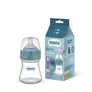 Kindy Biberon 150 ml 0-6 Ay Yavaş Akış Pastel Mavi