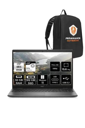 Latitude 3550 i5 1335U 32 gb 512 gb SSD 15.6'' FHD W11P N015L355015 & PER4 ÇANTA